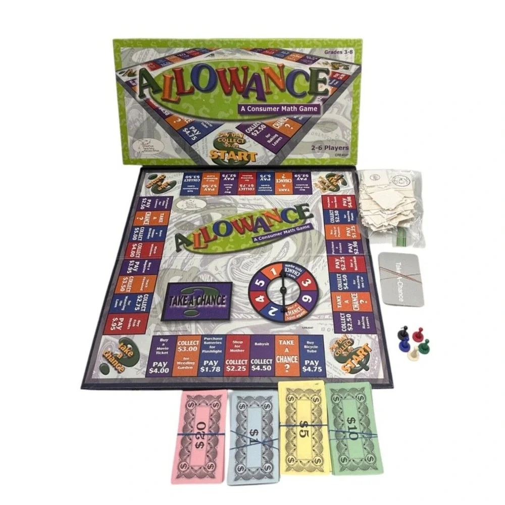 ALLOWANCE A Consumer Math Game Grades 3-8 Money Management‎ Skills Home School